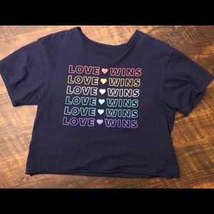 Love Wins Crop Top
